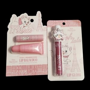 New Disney The Aristocats Marie Lip Gloss & Lip Balm Duo Coconut Scented